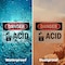 Signmission Acid Danger Sign, Vinyl Decal, 10in W x 7in L, 2PK OS-2PACK-DS-D-710-L-1017 - alternate 6